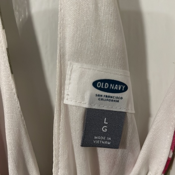 Old Navy floral sleeveless sheer maxi dress for women with built in lining. Sz L - Picture 3 of 6